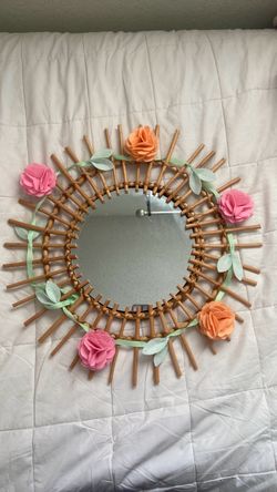 cute wood mirror