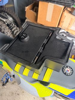 GMC Sierra EV sun visor, center counsel safe,  moon roof sun shade and all weather floor matts