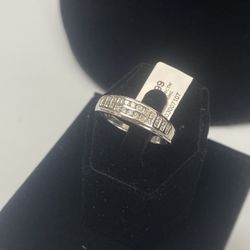 14k White Gold .50ctw Diamond Ring Size 12