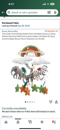 Baby Mobile With Music For Crib