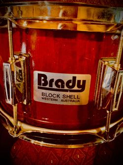1980’s Brady Block She’ll Snare Drum 12”X7”