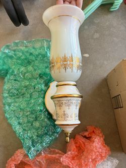 Vintage 1970 Sconce  Hollywood Regency 