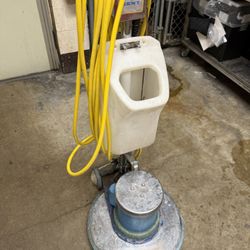 Vintage floor scrubber