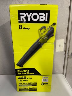 RYOBI 8 Amp Corded Electric Jet Fan Blower