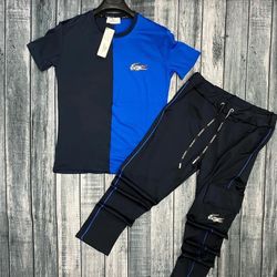 Designer Men’s Jogger Set Blue&Black