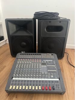 PA System Package – Mixer + Speakers – Only $200!