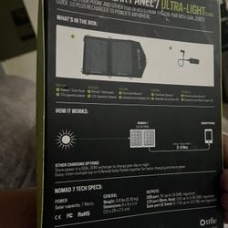 Goal Zero Namad 7 Solar Panal 