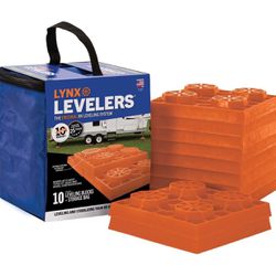 RV Vehicle Levelers - 10 Pack , Orange