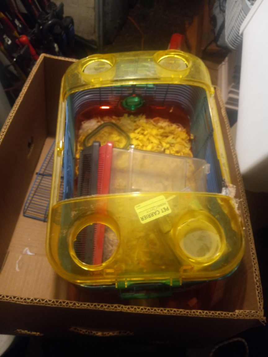 Hamster Cage And Extras