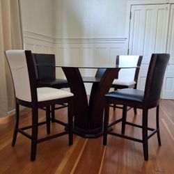 Glass Top Table And Chairs