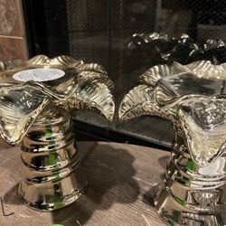 Bath & Body Works Palm Tree 3 Wick Candle Holders