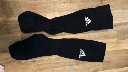 Adidas youth sports socks, size medium, fitted for shin guards.