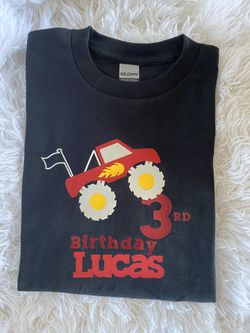 Monster Truck birthday shirt