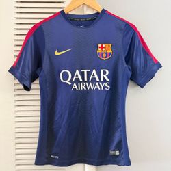 NIKE FC BARCELONA 2014/2015 TRAINING FOOTBALL SOCCER SHIRT JERSEY SIZE S