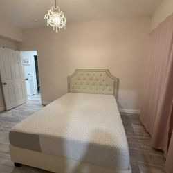 Queen Size Bed Frame & Casper Mattress 