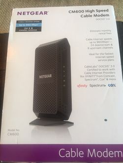 Netgear CM600 Modem - Xfinity Compatible