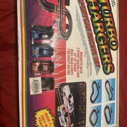 Turbo Chargers Sportcar Racing Set," a battery-operated toy racetrac