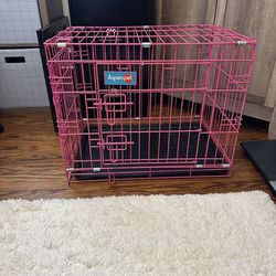 Hot Pink Aspen Dog Cage