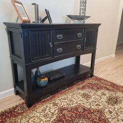 Buffet Table Cabinet (2 Drawer Dresser + 2 Doors)