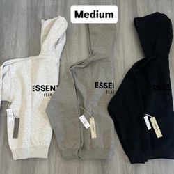Fear of God Essentials Hoodies Light Oatmeal | Dark Oatmeal | Stretch Limo Brand New | 100% Authentic