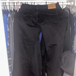 True Religion Straight Leg (black On Black)