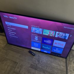 42” TCL  Smart TV w/Remote