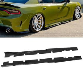 12-23 Dodge Charger Side Skirts Extensions Gloss Black