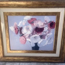 Large Painting In Gold Frame 43”x38”
