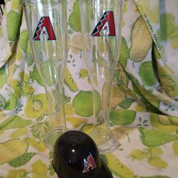 Diamond Back Tall Beer Glasses