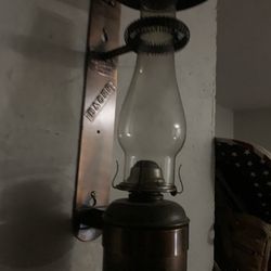 Antique Gas Lamp From B&O Railroad Sleeper Car