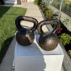 Set Of Two 60 Lbs  Power Systems Keattle Bells. $120.00 Or Best Offer.