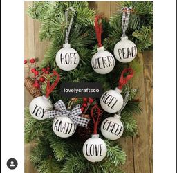 Rustic Christmas ornaments