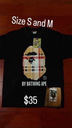 Black Burberry bape shirt