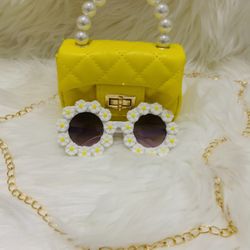 Crossbody Bag And Sunglass For Girl 