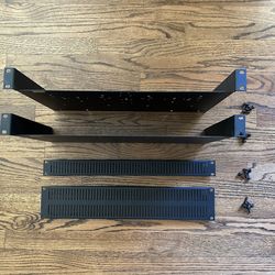 Pro Audio Rack Vented Panel Grill 1 & 2 space