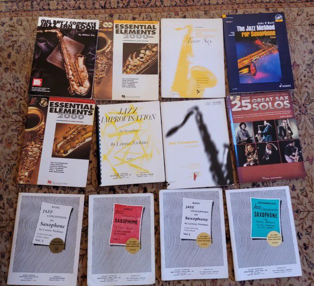 18 Saxophone Jazz Music Books