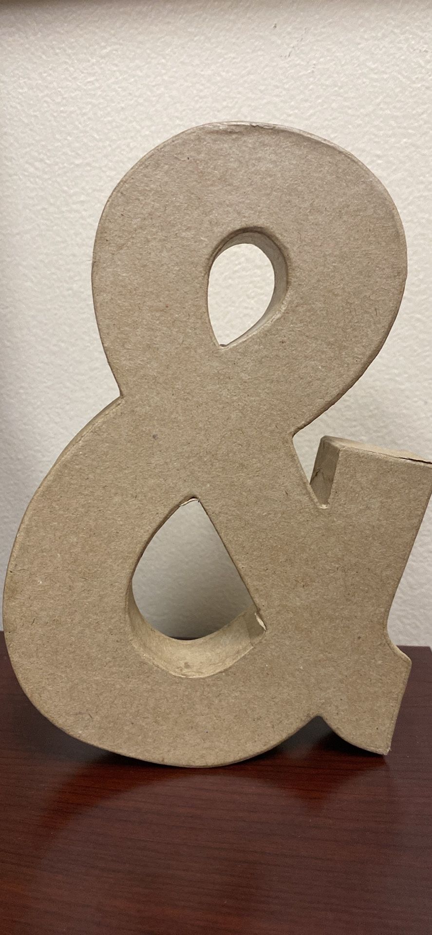 Cardboard Ampersand