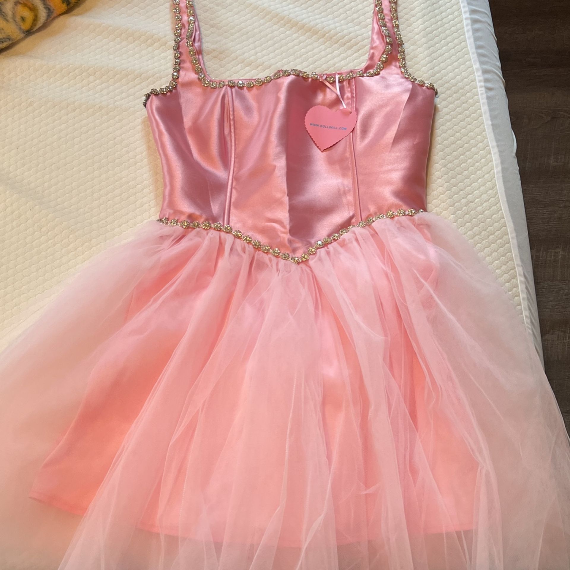 Dolls Kill Sugar Thrillz Pink Corset Dress