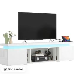 Fireplace Tv Stand/with Build In Led Lights For $150.00