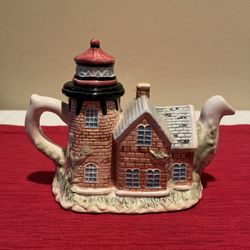 Vintage Ceramic Lighthouse Teapot