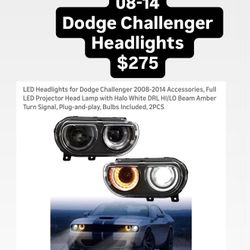 08-14 Dodge Challenger Headlights 