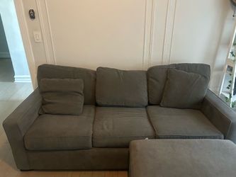 Moving Sale: Couch + Ottoman in Great Condition – $750 86in