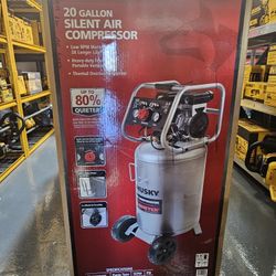 Husky 20Gallon Silent  Air Compressor 