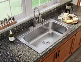 Elkay Parkway 33 in, Single Bowl Kitchen Sink, Single Bowl Sink, Stainless Steel Sink, Kitchen Sink, Kitchen Sink Single Bowl, Drop in Sink, Sinks