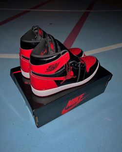 Jordan 1 High Patent Bred Sz. 10