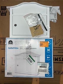 Saratoga White Mailbox