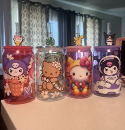 Mixed Characters Plastic Cups For Kids 16 Oz 