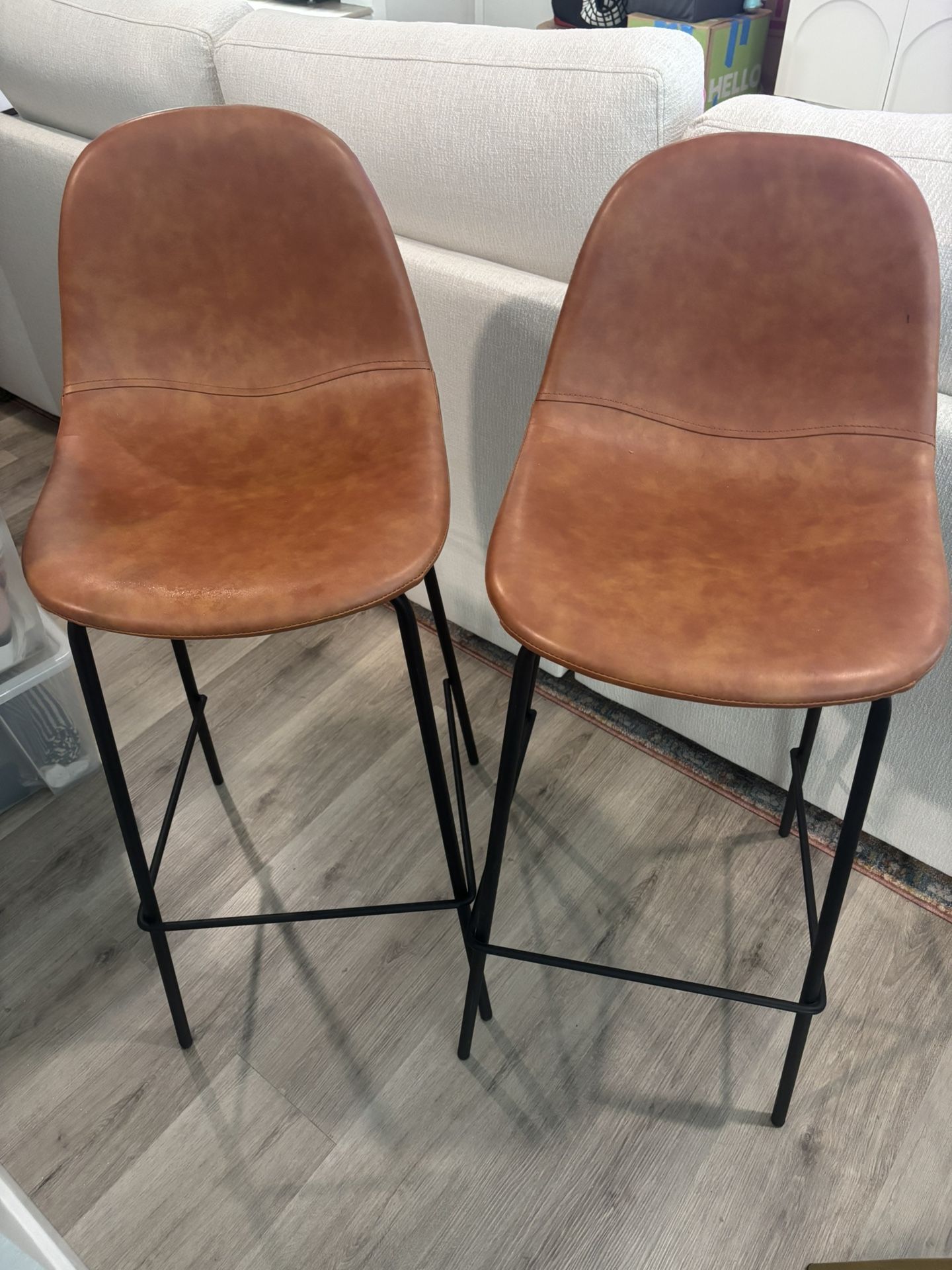 Cody vegan leather bar and counter stools