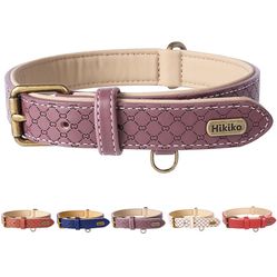 Basic Classic Luxury Padded Leather Dog Collar