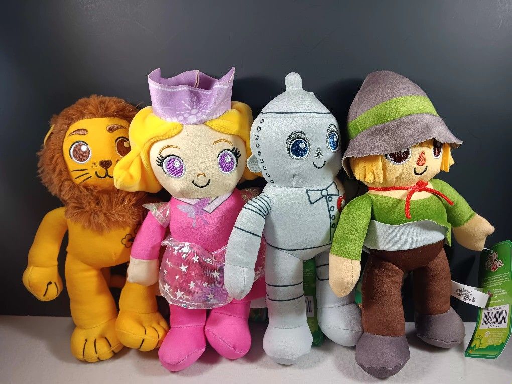 The Wizard of Oz Original Movie Set of 4 Toy 9” Stuffed Animal Plush Doll 2025